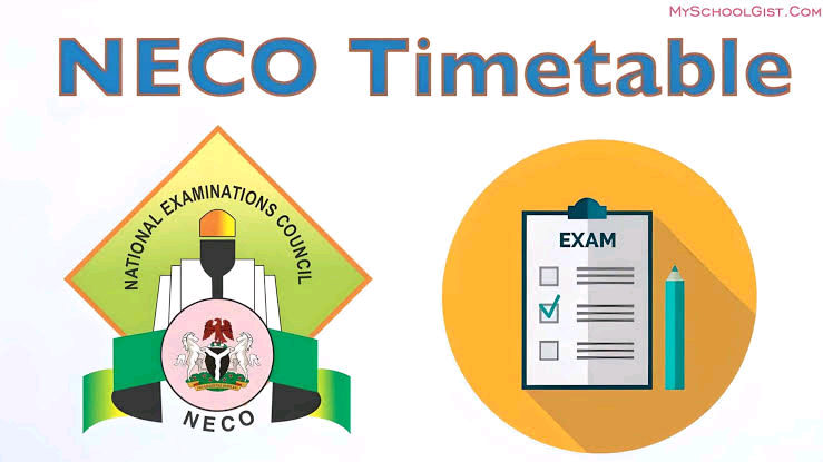 NECO GCE Timetable 2025
