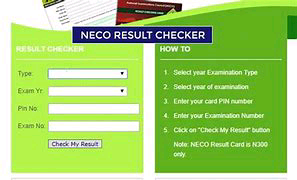 how to check neco result without scratch card